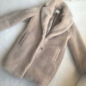 Aritzia Teddy Cocoon Coat